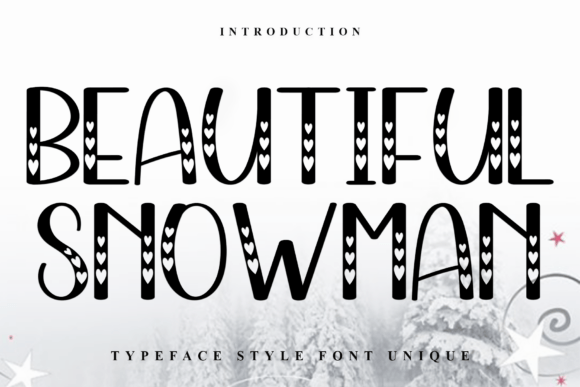 Beautiful Snowman Font for Branding and Business Design