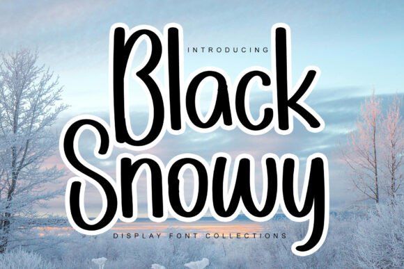 Black Snowy Font: A Quirky Display Typeface for Digital Creativity