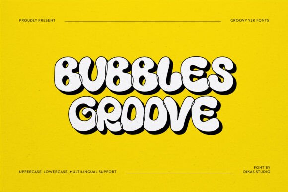 Bubbles Groove Font for a Playful and Memorable Brand Identity