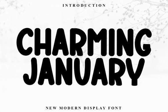 Charming January Font for Social Campaigns and Display Design
