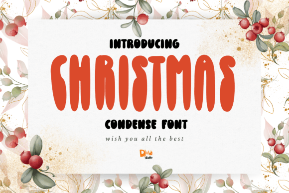 Chirstmas Condense Font for Editorial Design and Content Creators