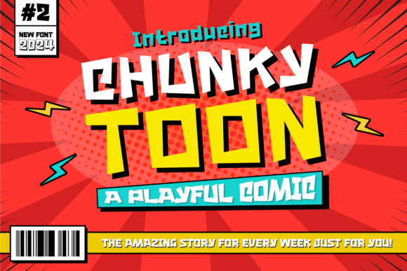 Chunky Toon Font for Lively Branding and Creative Projects