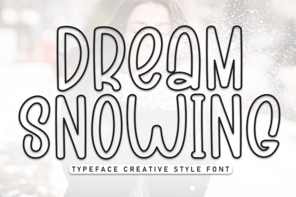 Dream Snowing Font for Display and Branding Projects