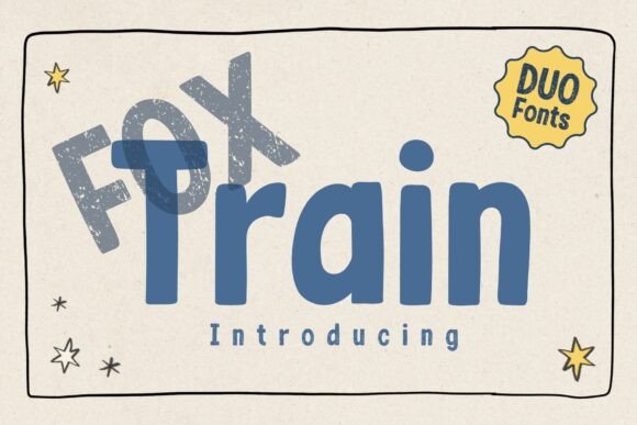 Fox Train Display Font for Dynamic Web Design