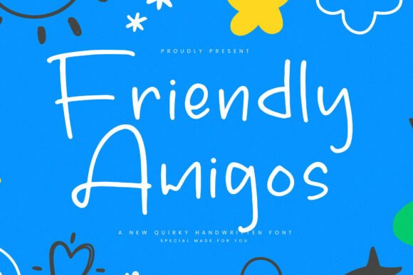 Friendly Amigos Font for Handmade and Display Projects