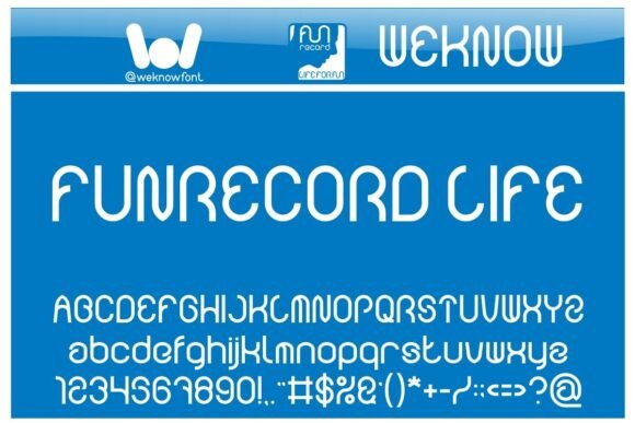 Funrecord Life: A Techno-Sci-Fi Font for Modern Editorial Design