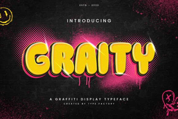Graity Display Font for Bold Digital Campaigns