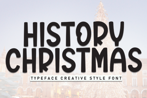 History Christmas Font for Festive Craft Projects