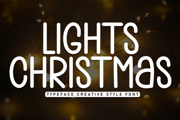 Lights Christmas Font: A Handwritten Display Design Delight