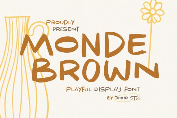 Monde Brown Font for Creative Makers and Designers