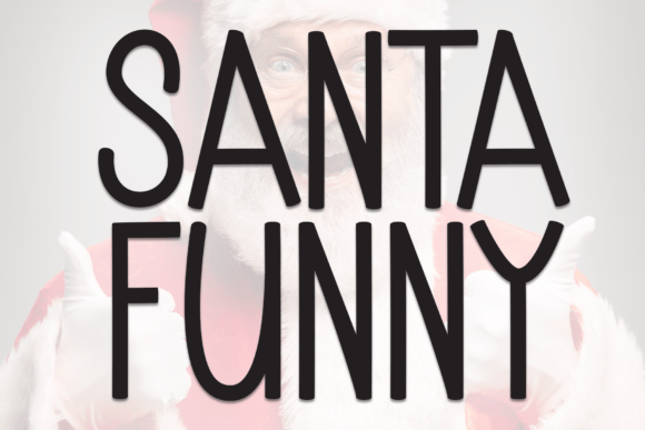 Santa Funny Font: A Whimsical Display Typeface for Makers