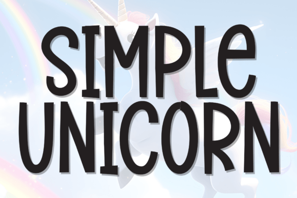 Simple Unicron Font for Display Design and Sweet Handwritten Style
