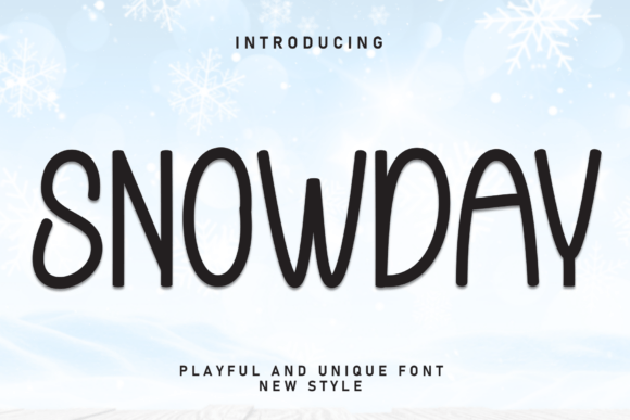Snowday Font: A Charming Handwritten Typeface for Creative Designers