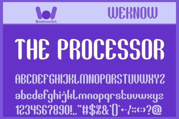 The Processor Display Font for Modern Web Design