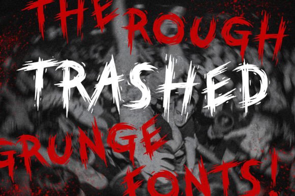 Trashed Font for Bold and Unique Craft Creations