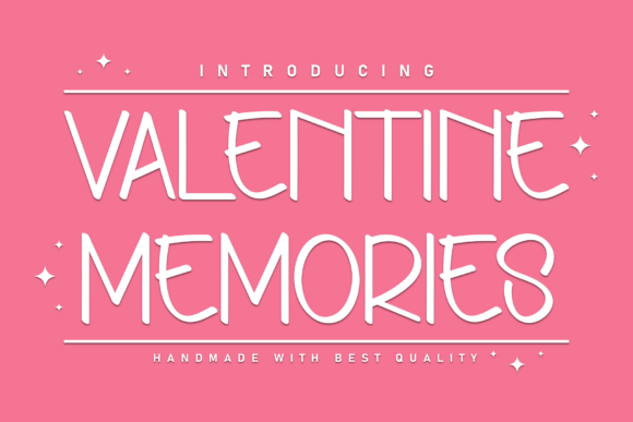 Valentine Memories Font for Creative Projects