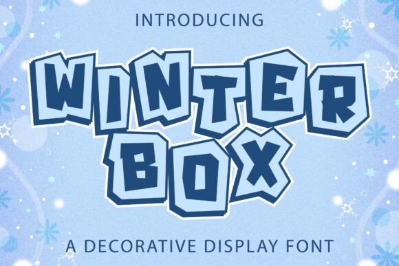Winter Box Font: A Festive Display Type for Holiday Designs