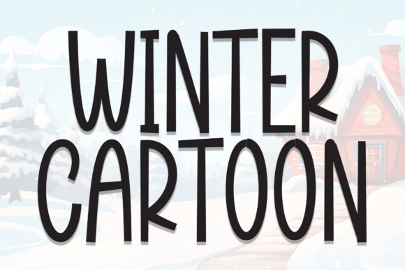 Winter Cartoon Font: A Cozy Handwritten Typeface for Makers