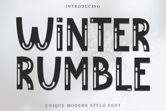 Winter Rumble Font: Festive Typography for Holiday Websites
