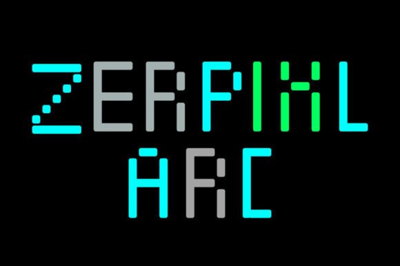 Zerpixl Arc Font for Makers and Creative Shops