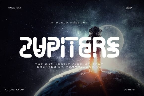 Zupiters Font for Bold, Futuristic Campaign Design